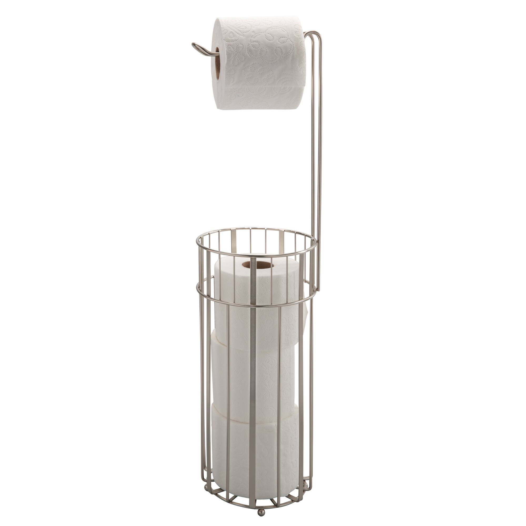 Laura Ashley Aristo Satin Toilet Paper Reserve & Dispenser